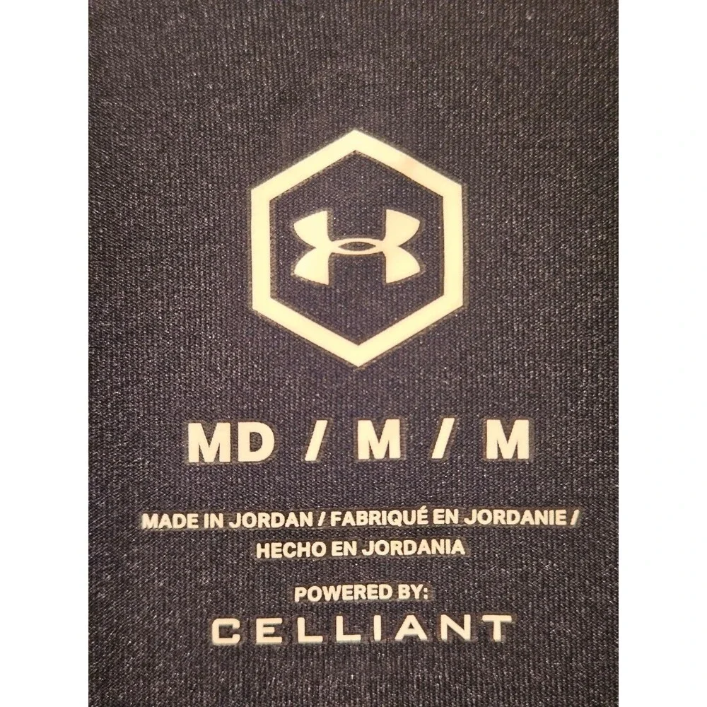 Under Armour Rush Long Sleeve Black Workout Wear Running Breathable Size Medium - Picture 3 of 6